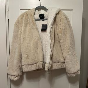 forever 21 fuzzy coat